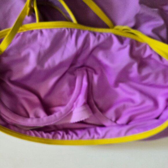 Kate Spade New York Purple One Piece Bathing Suit, Size L - Picture 3 of 5